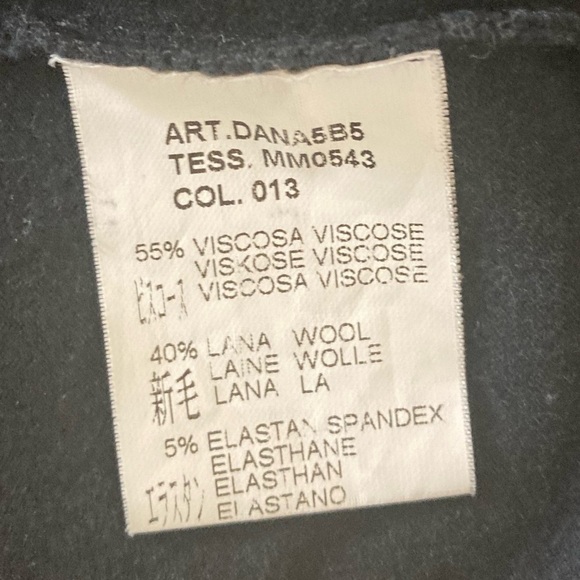 M Missoni Long Sleeve Mini Dress Wool Blend in Black - Picture 6 of 15